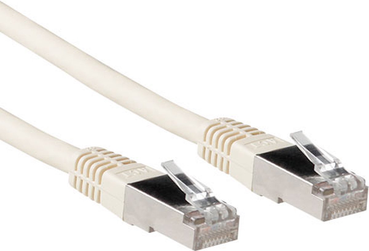 ACT IB3620 LSZH SFTP CAT6A Patchkabel Ivoor - 20 meter