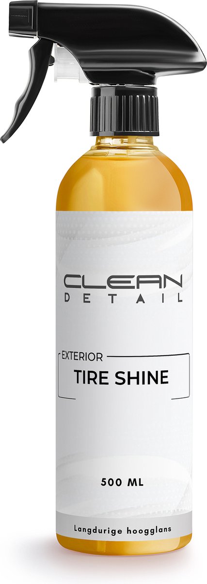 Cleandetail Bandenglans - Voor Auto & Motor - Bandenglans - 500ML - Banden Spray - Tire shine - Langdurige hoogglans - Tire Shine 500ML