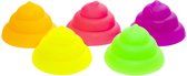 Stressballen Poo 5 STUKS - Neon Kakske - Stress verminderen - Kneedfiguur - 4x3cm