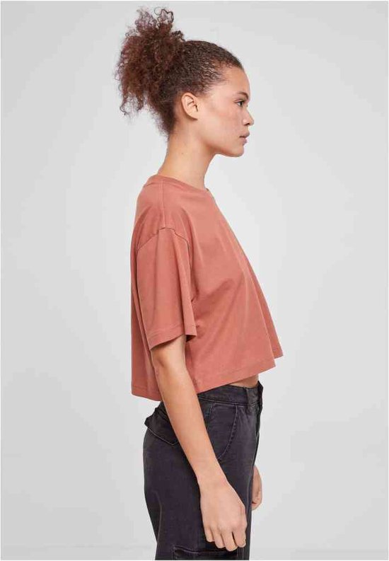 Urban Classics - Short oversized Crop top - 4XL - Oranje