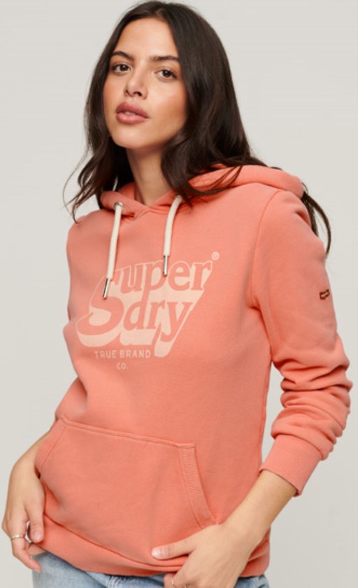 Superdry Vintage Shadow Hood Pull Femme - Rose - Taille XXS | bol