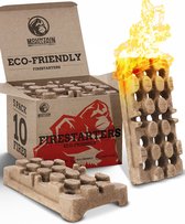 FireBuilder® Mountain GRILLERS BBQ Aansteker - Organisch, Geurloos, Ultieme Kachel, Perfect voor Binnen & Buiten