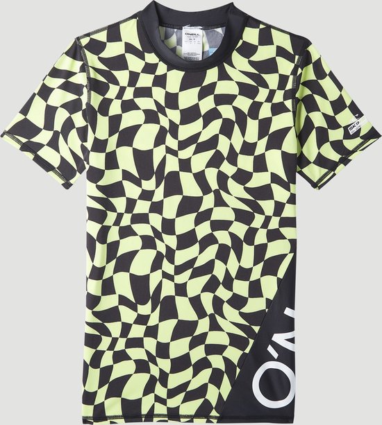 Foto: O neill uv zwemshirt met korte mouwen voor jongens upf50 crazy skin sunny lime maat 16 163 170cm 