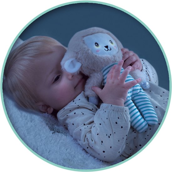 SES - Tiny Talents - Sleepy schaap - Night buddy glow in the dark - zachte knuffel - helpt bij het naar bed gaan - Baby Speelgoed van SES — afbeelding 3