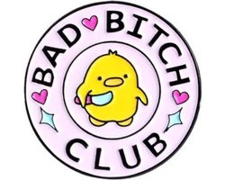 foto van Akyol - Bad bitch Broche - Broche - bad - fan club - Cadeau - enamel broche - broche pins - kledingspeld - halloween speld -halloween broche – pin - Bedankje – leuke broche - verjaardag cadeau - cadeau -broche voor meiden -accesoires voor rugzak