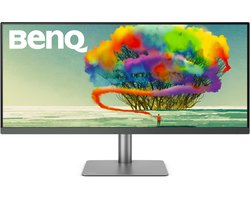 BenQ Ultrawide Monitor PD3420Q - WQHD Grafisch Design/ Filmbewerking - USB-C - 3440x1440 - IPS beeldscherm - Geschikt voor Mac - 34 inch