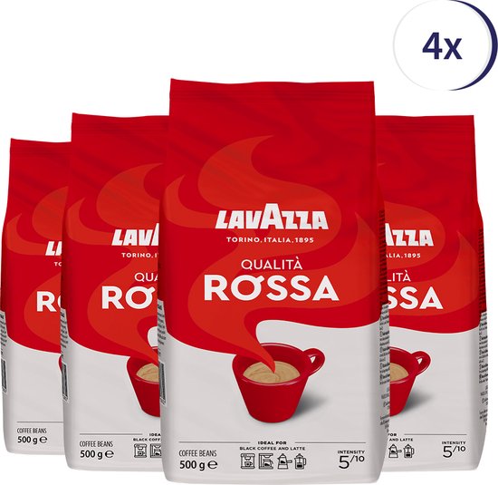 9. Lavazza Qualita Rossa koffiebonen - 500 gram x4