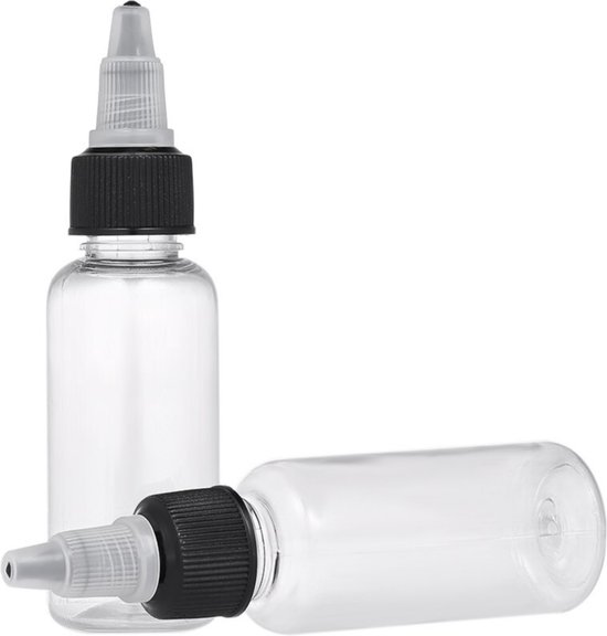2 Stuks Tatoeage / PMU Inkt Flesje 30ml | Permanente Make-Up | Tattoo Inkt | Steriel | Inkt Mengen | Mengoplossing