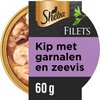 Sheba Filets - Kattenvoer natvoer - Garnaal & Oceaanvis & Kip in saus - 16x60g