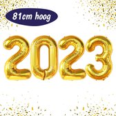 Ballon 2022 - Ballon en aluminium - Articles de Fête du Nouvel An - Numéros de Ballons en aluminium - Fête du Nouvel An 2021 - Décoration dorée du Nouvel An - Décoration de Noël - XXL - 81cm x 160cm - Or