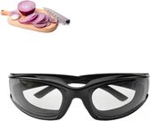 Doodadeals® Onion Glasses - Zwart - Lunettes de protection contre les yeux larmoyants - Lunettes de coupe d'oignon - 1 pièce