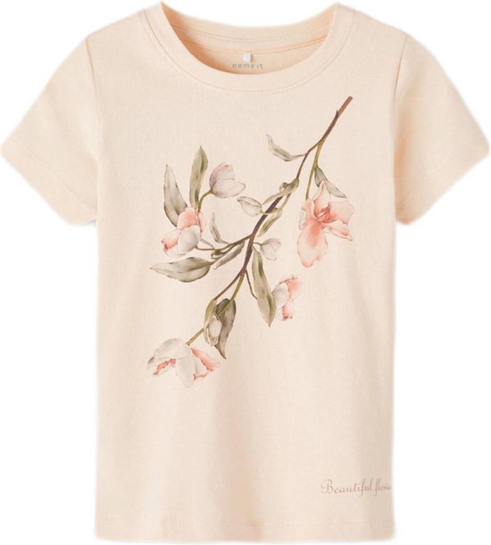 NAME IT Mädchenrock 'NMFJIHELLE' In Crème De Pêche – Elastischer Bund, Verstellbar, Größe 68