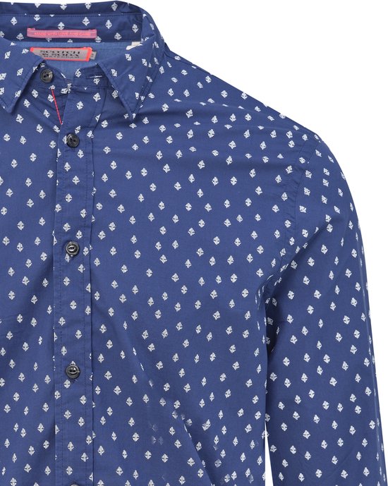 s.Oliver Herenhemd met lange mouwen, blauw, 3XL