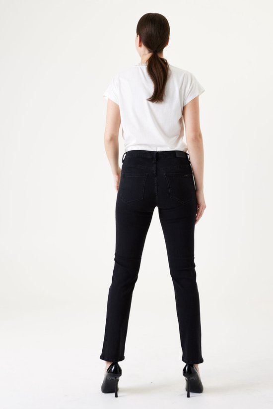 GARCIA Celia Dames Straight Fit Jeans Zwart - Maat W25 X L30