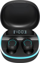 Écouteurs sans fil Pro-Care Excellent Quality™ M13B Hifi Bluetooth 5.2 - Recharge LED - Touches tactiles - Microphone intégré - Smartphones Tablettes IOS Android - Zwart - Ring lumineux LED