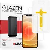 BMAX Screenprotector geschikt voor iPhone 12 Mini met applicator - Gehard glas - Tempered glas - Apple screenprotectors - Telefoonglaasje - Beschermglas - Glasplaatje - Screensaver - Screen protector - Glas screenprotectors - Case Friendly