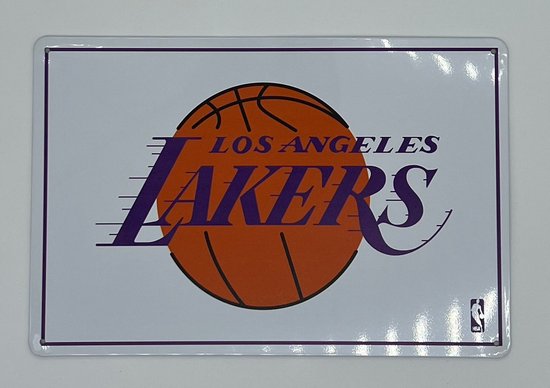 USArticlesEU - Metalen kentekenplaat - Los Angeles Lakers - Basketball - Kobe Bryant - NBA - license plate - decor - Lakers