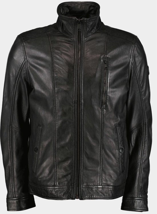 Foto: Donders 1860 lederen jack zwart leather jacket 52349 2 999