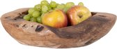 House Nordic schaal teakhout - fruitschaal - 30x10cm