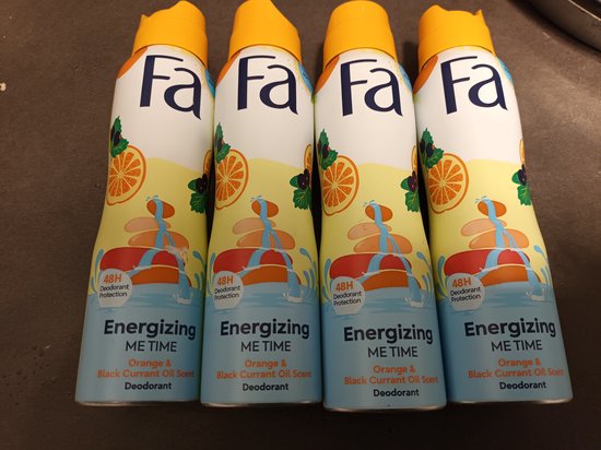 Fa deodorant energizing me time 4x 150ml