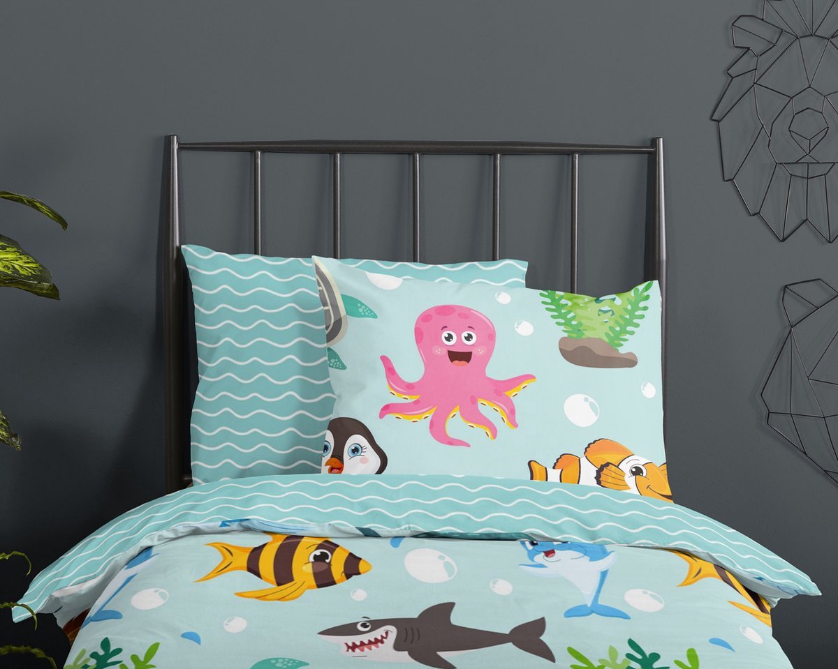 ISleep Katoenen Enkel Kinderdekbed - 100% Katoen - 120x150 cm
