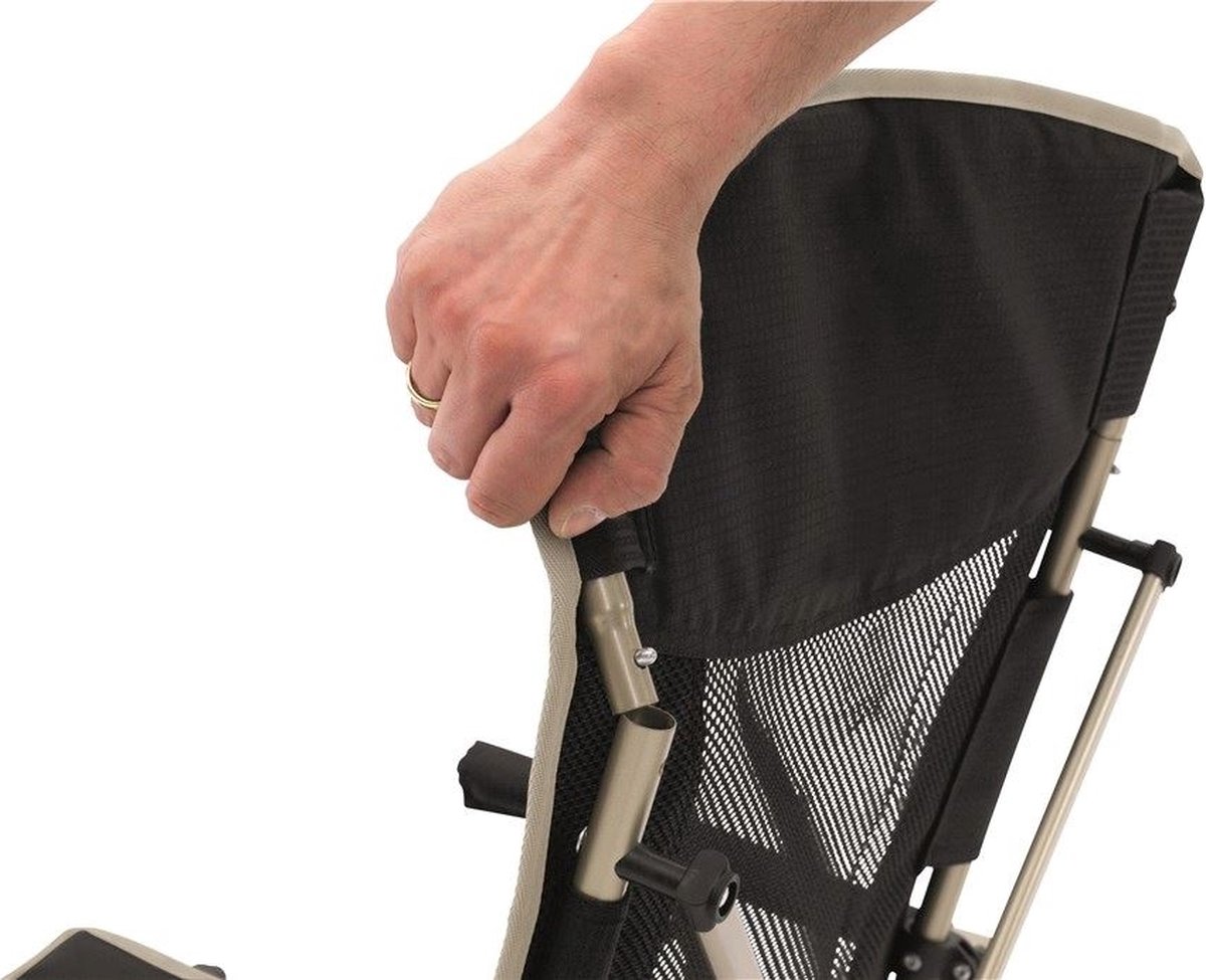 Robens Vanguard Klapstoel - Zwart, Robuust en Comfortabel