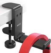 BOTC Headset Stand - Headset Houder - Koptelefoon Houder Uitklapbaar - Koptelefoon Haak - Hoofdtelefoon Hanger - Aluminium - Zwart