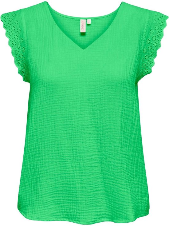 Only T-shirt Onlthyra Sl Mix Top Wvn 15292918 Summer Green Dames Maat - S