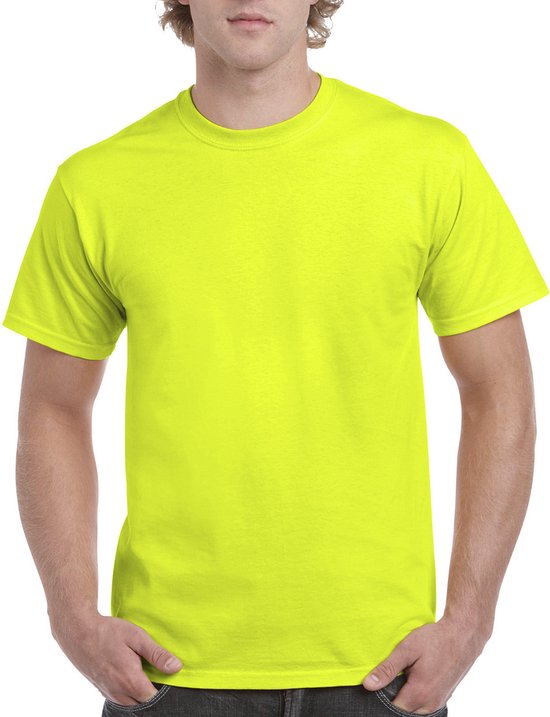 T-shirt met ronde hals 'Ultra Cotton' Gildan Safety Green - 5XL