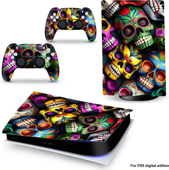 Green leaves console en controller vinyl sticker - skin - decal | geschikt voor de
