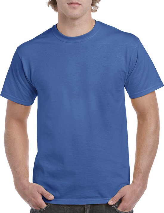 T-shirt met ronde hals 'Heavy Cotton' merk Gildan Royal Blue - M
