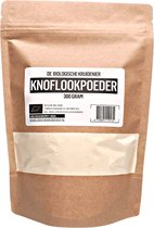 De Biologische Kruidenier Knoflookpoeder - 300gr - Biologisch - knoflook - fijn gemalen poeder - navulling - hersluitbare zak