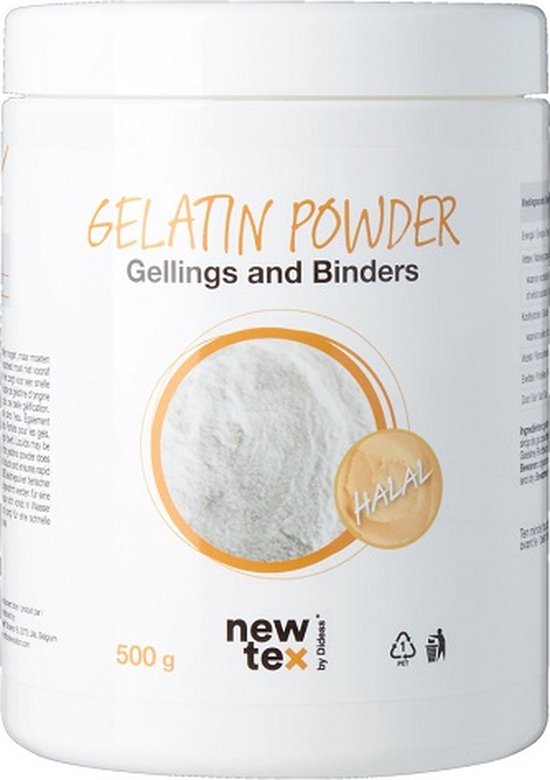 New Tex by Didess Gelatin powder, pot 500 gr | bol