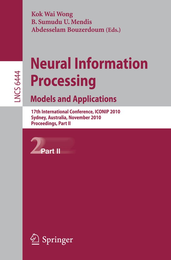 Neural Information Processing Models and Applications - cover