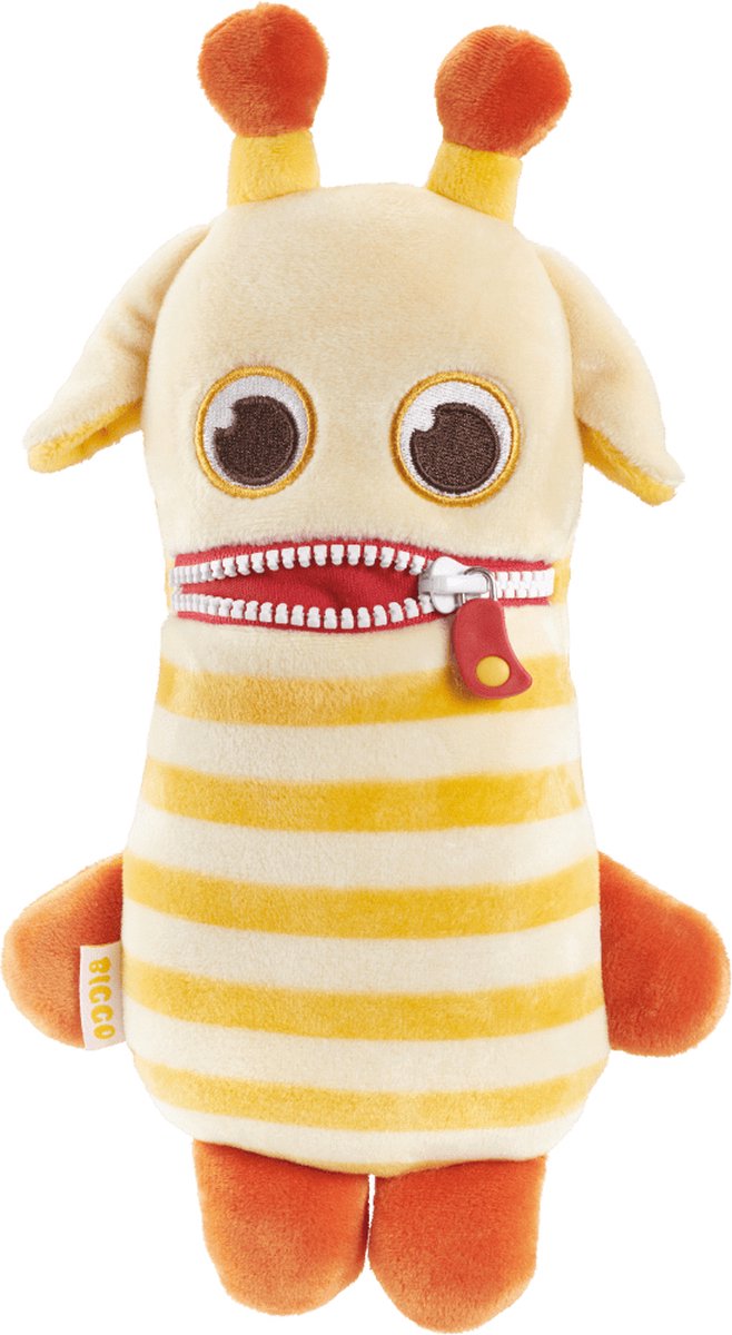 Biggo Zorgenvriendje Giraf (24 cm) – Knuffel tegen Zorgen & Angsten | Pluche Knuffeldier voor Kinderen vanaf 0 Jaar | Ritssluiting voor Geheimen | Comfort, Troost & Emoties Verwerken | Kraamcadeau, Slaapknuffel, Baby Speelgoed | Schmidt Spiele