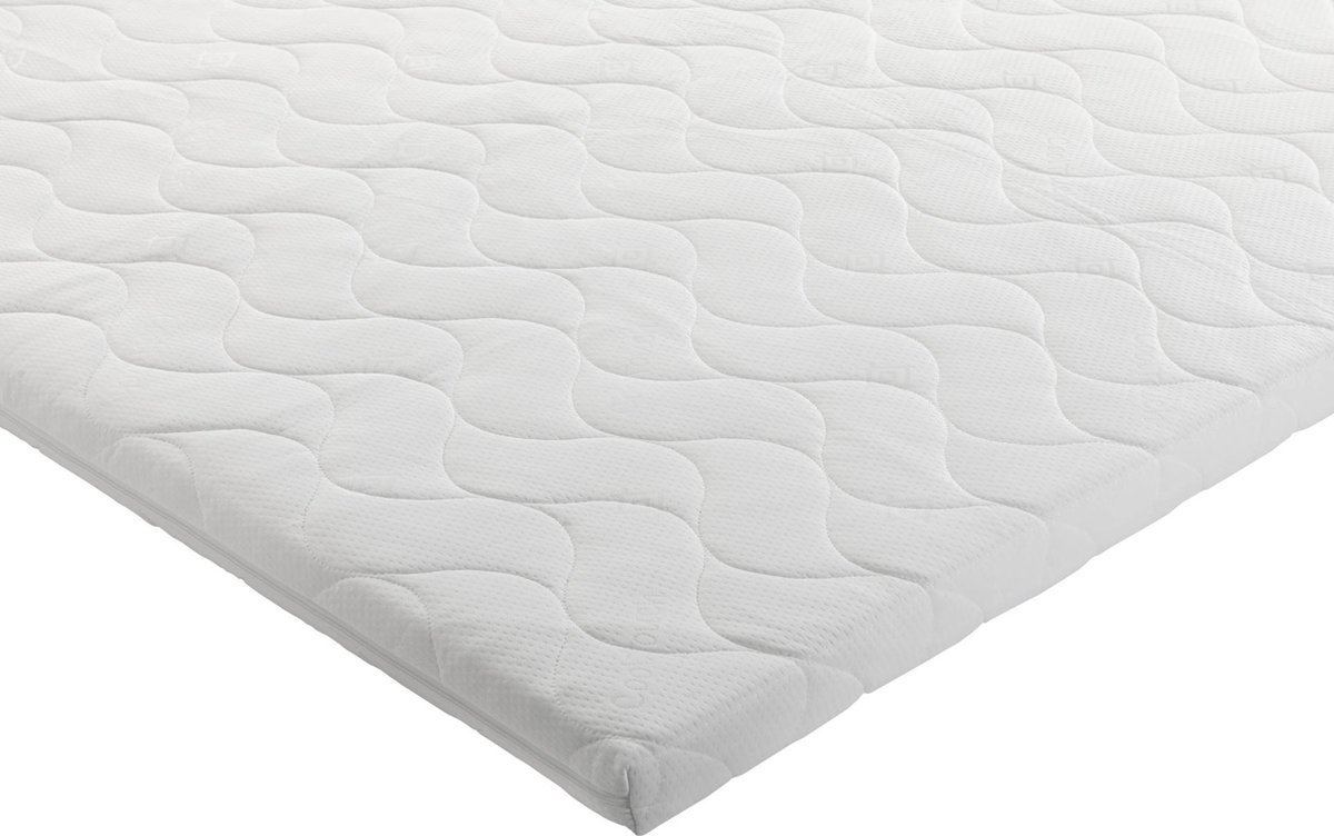 Topper 180x200 - 4 cm dik - HR koudschuim - Topdekmatras toppermatras - Afritsbaar hoes - Topmatras