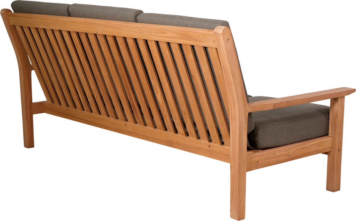 Lesli Living Loungebank Teak 180 cm incl. Kussen