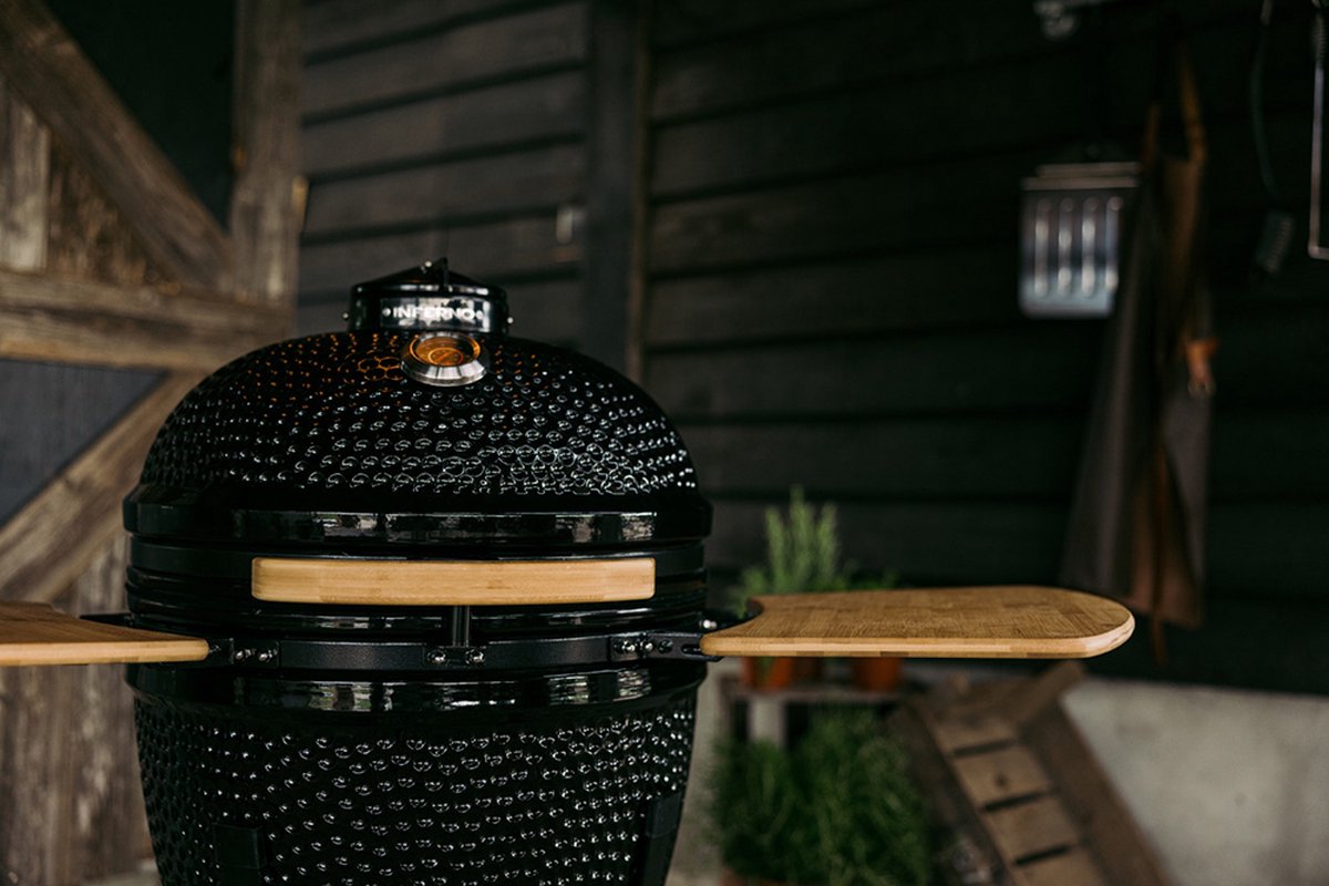 Inferno Large Kamado Barbecue - Grilloppervlakte 47cm / 19inch - Zwart – foto 3