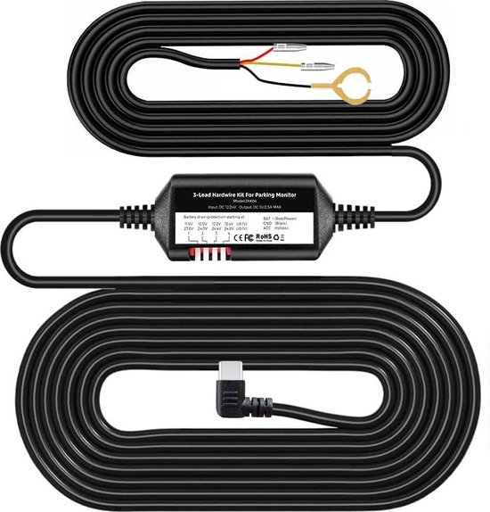 Nanocam NH03 permanente voeding USB-C 3-draads