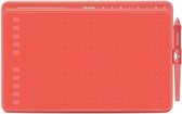 HS611 Tekentablet - 8192 niveaus - Drawing tablet - Tilt control - Grafische tablet - 266PPS + 5080LPI - Ook geschikt voor linkshandig - PW500 - Coral Red