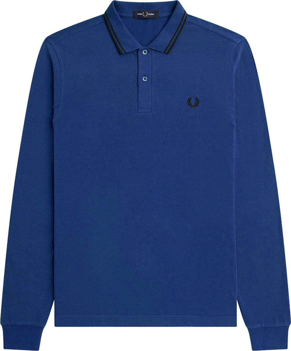 Fred Perry - LS Twin Tipped Shirt - Polo met Lange Mouw-L