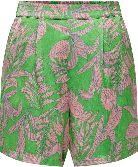 Only Broek Onlchelsea Shorts Ptm 15296193 Vibrant Green/untamed Le Dames Maat - XL