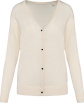 Dames cardigan sweater met Lyocell TENCEL™ Ivory - XXL