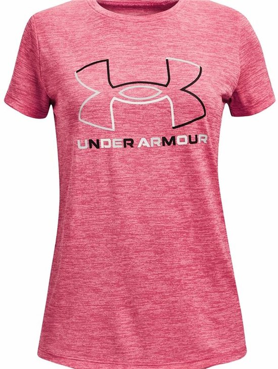 Under Armour Big Logo Twist Tee Filles - T-shirts de sport - Pink - Femme