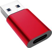 USB A naar C adapter - USB 3.1 gen 1 - Aluminium - Roze - Allteq