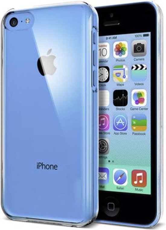 aansluiten semester mini iPhone 5C hoesje siliconen case transparant cover - 2x iPhone 5C  Screenprotector | bol.com
