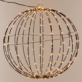 Eclairage de Éclairage de Noël - orbe - métal - avec minuterie - lumière blanche - 40 cm