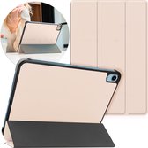iMoshion Tablet Hoes Geschikt voor iPad 9 (2021) 9e generatie / iPad 7 (2019) 7e generatie / iPad 8 (2020) 8e generatie - iMoshion Trifold Bookcase - Beige /Beige