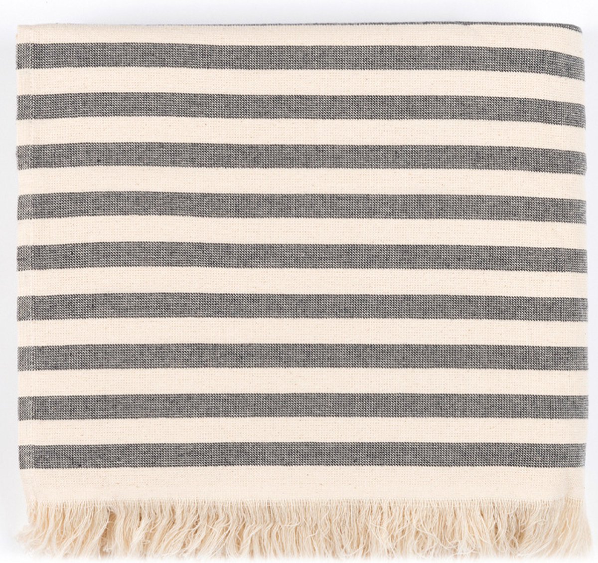 Torres Novas 1845 Strandlaken Barra, Zwart - 100 x 180 cm - 100% Katoen