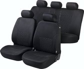 Auto stoelbekleding Set, Auto Autostoelhoes Dotspot Premium set, 2 stoelbeschermer voor voorstoel, 1 stoelbeschermer voor achterbank in zwart/grijs